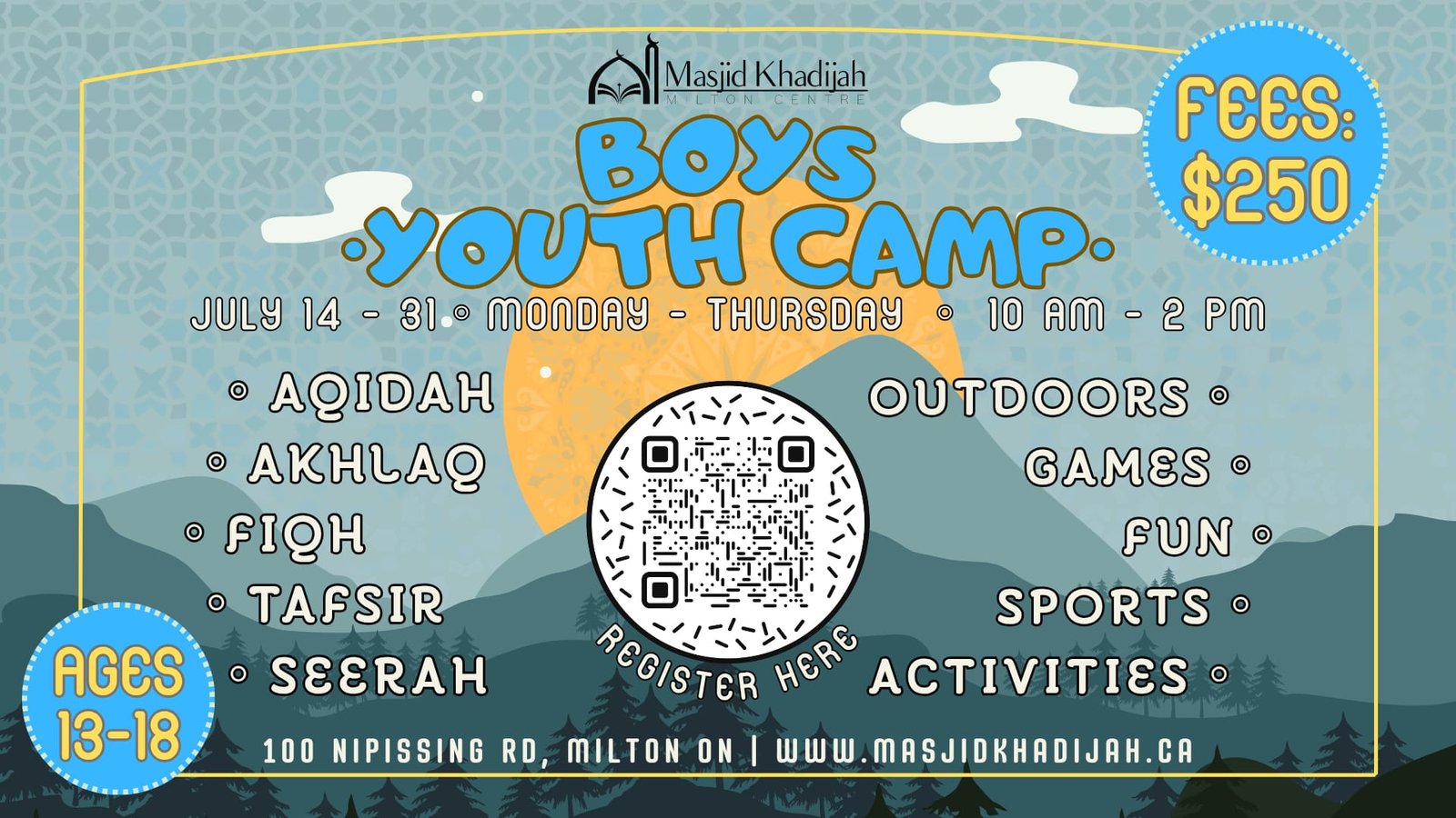 Boys Youth Camp